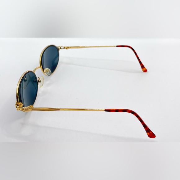 Vintage Bobbie Brooks Jill Gold Oval Sunglasses Frames Only - Picture 5 of 8